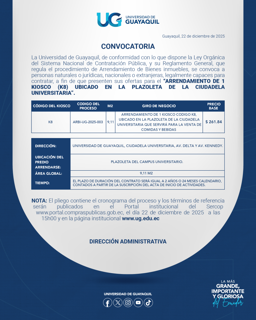 CONVOCATORIA ARRENDAMIENTO 2025 K8